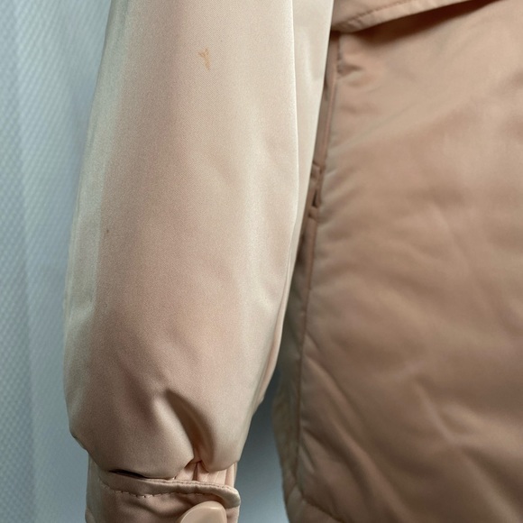 Light pink down jacket with hood by Mackintosh machine washable size Large - Picture 5 of 8